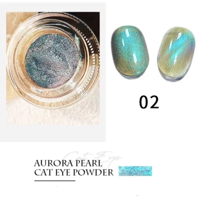 Aurora Pearlescent Chrome Cats Eye