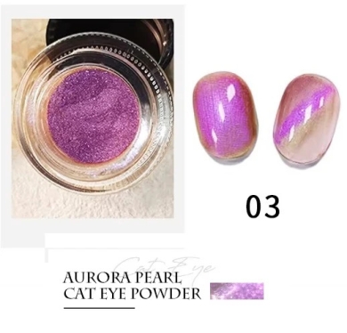 Aurora Pearlescent Chrome Cats Eye
