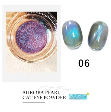 Aurora Pearlescent Chrome Cats Eye