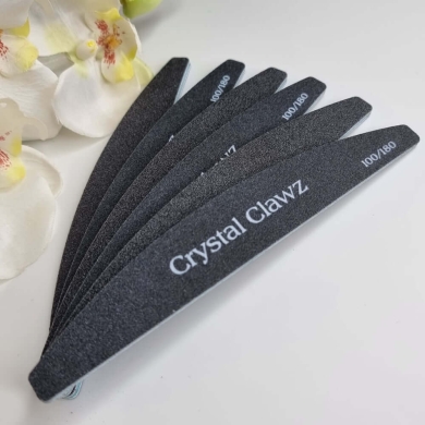 Black Half Moon File 100/180 Grit
