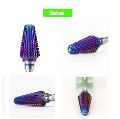 Purple-Gold Tungsten Carbide Tapered Cone Drill Bit