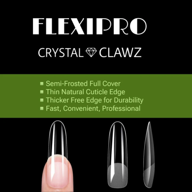 Full Flexipro Nail Tips - Semi-Frosted