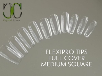Full FlexiPro Nail Tips - Clear (500 pieces)